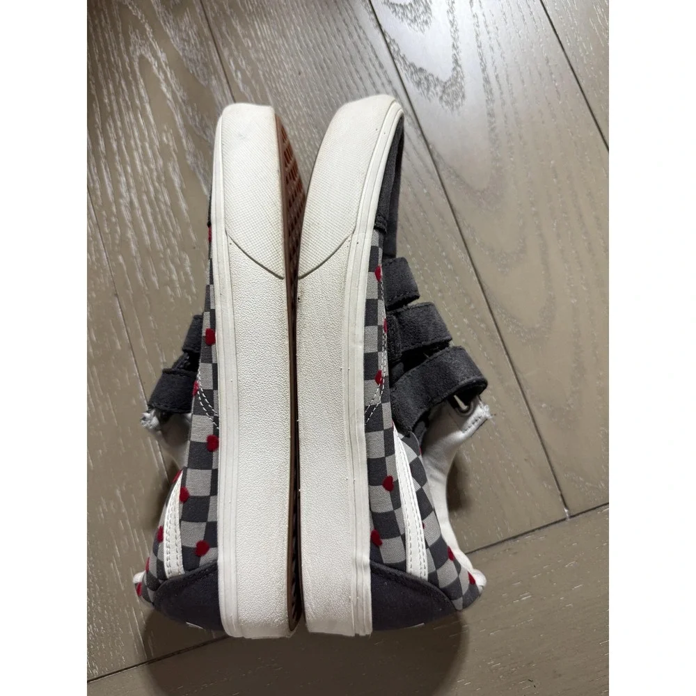 Vans Old Skool V ComfyCush‎ Shoes Mens Size 9 Checkerboard Hearts Love You